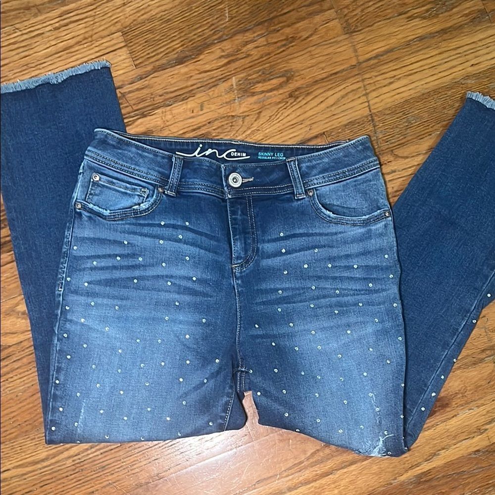 INC International Concepts Blue Skinny Jeans